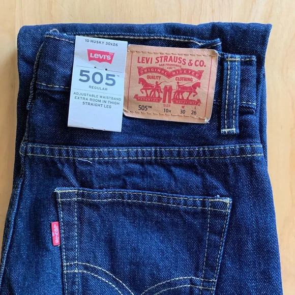 LEVI’S 505 Regular Midnight Adjustable Waistband Straight Leg‎ - Picture 6 of 7